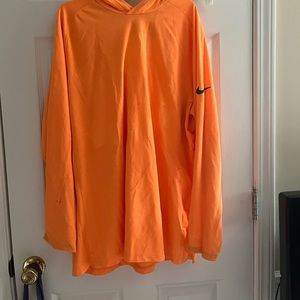 Neon orange lightweight hoodie